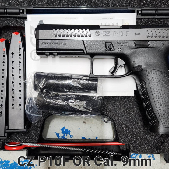 Cz Pistol P F Black Optic Ready Cal Mm Rds Mm Bbl