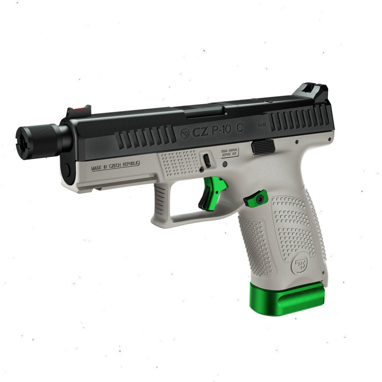 CZ P 10C OR SR Viper Green UG Cal 9mm 15 Rds 122 Mm Bbl Polymer