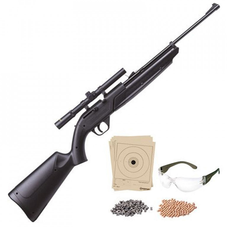 CROSMAN AIR RIFLE, PUMP MASTER Model "760BKT", 177 Pellets Or BB's ...