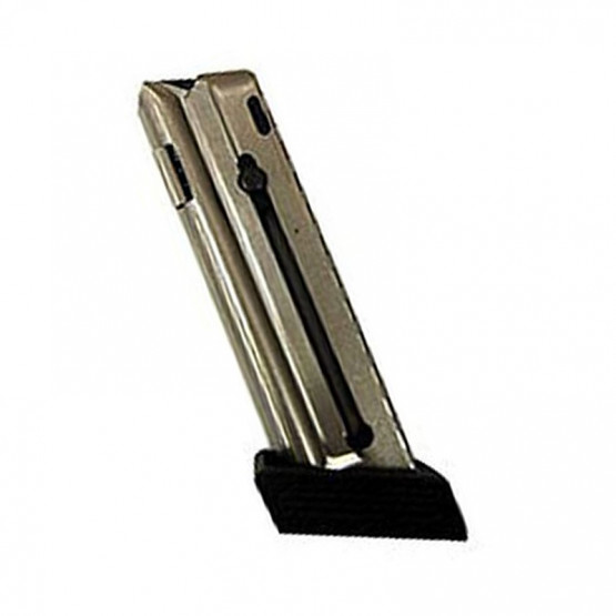 WALTHER MAGAZINE, Model P22Q Extended, Cal. 22LR, Nickel, 10rds,