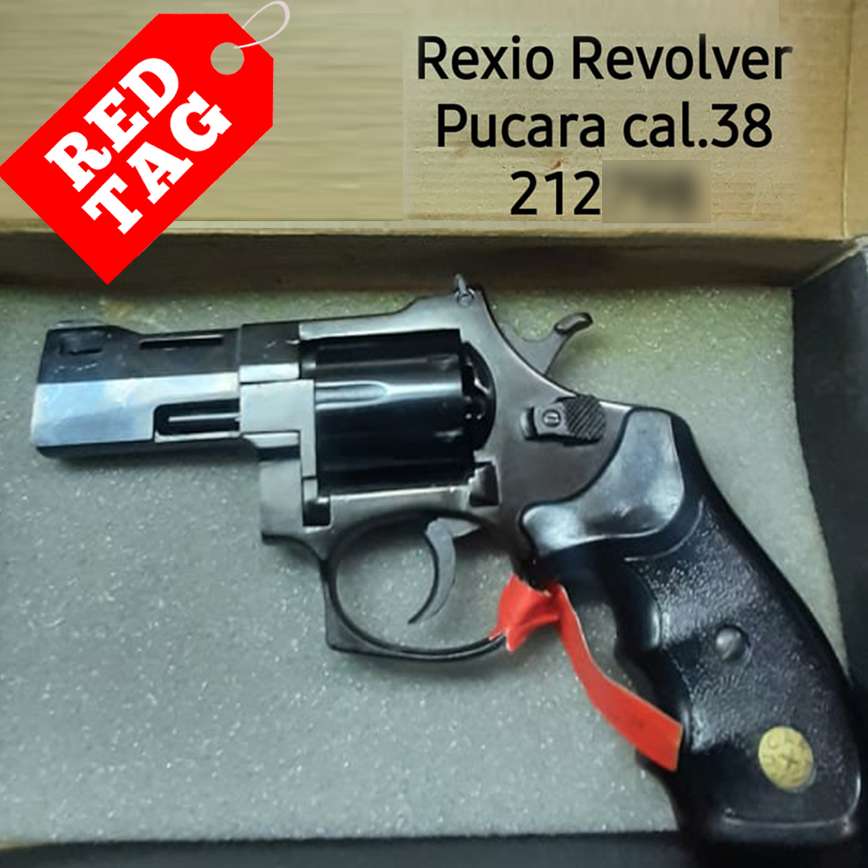 Rexio Revolver Pucara Cal 38 Special 21 2 Blue Finish Plastic Grips Scratch On Frame And Barrel P B Dionisio Co