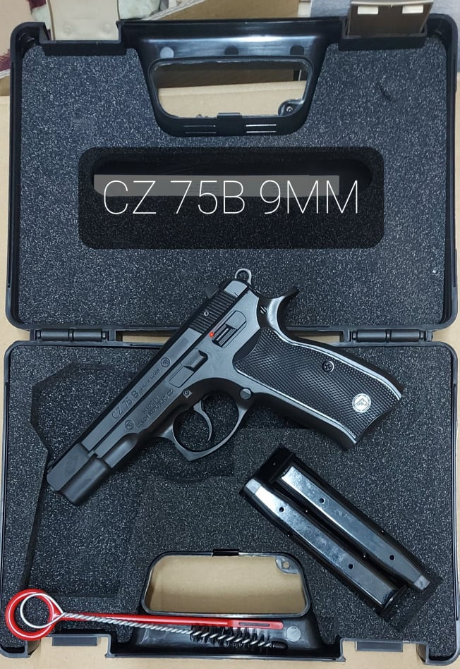 CZ Pistol 75 B Black Cal.9mm. 16-rds. 114 Mm Bbl. Steel Frame, Black ...