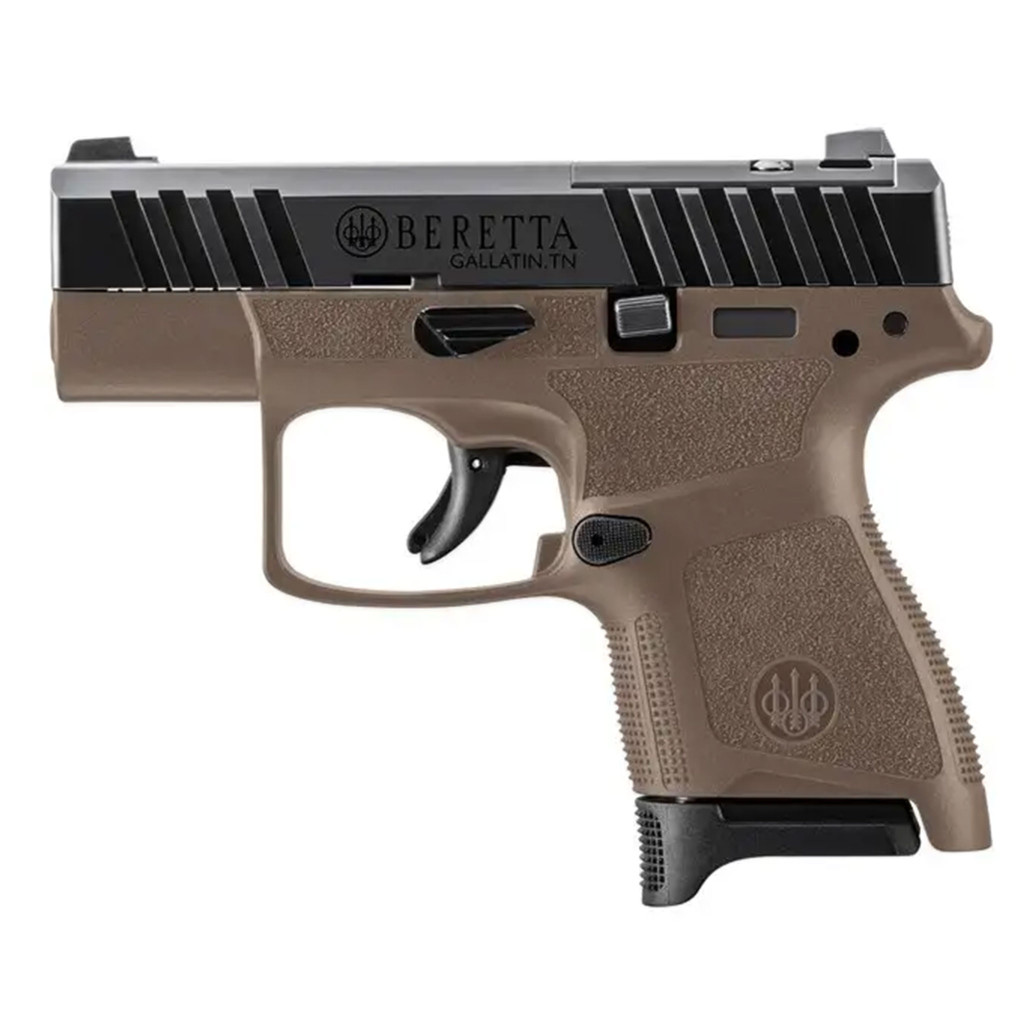 BERETTA Pistol APX A1 Carry Flat Dark Earth Cal.9mm, 6+8rds., 3