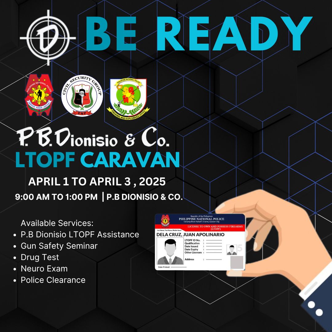 LTOPF Caravan on April 1 to 3, 2025 at P.B.Dionisio & Co.